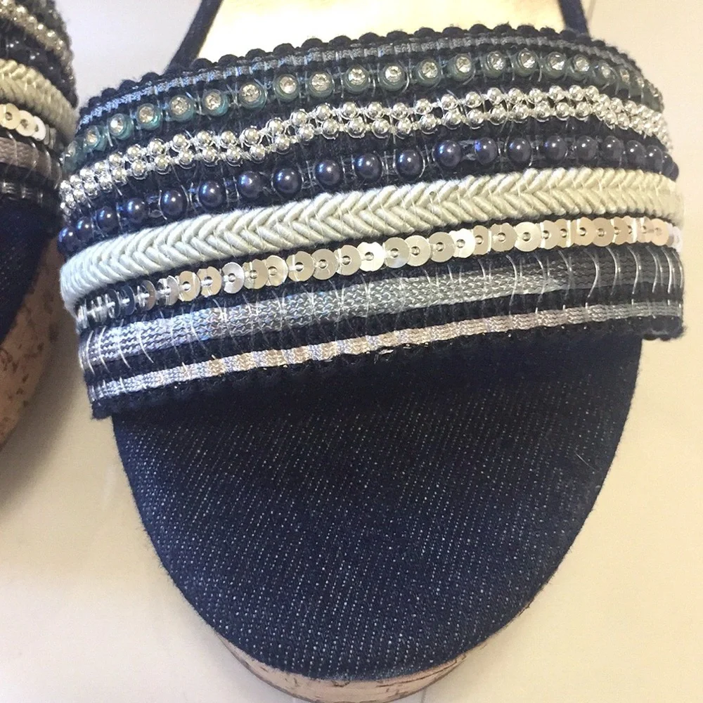 Nine West Keira Embellished Platform Sandals